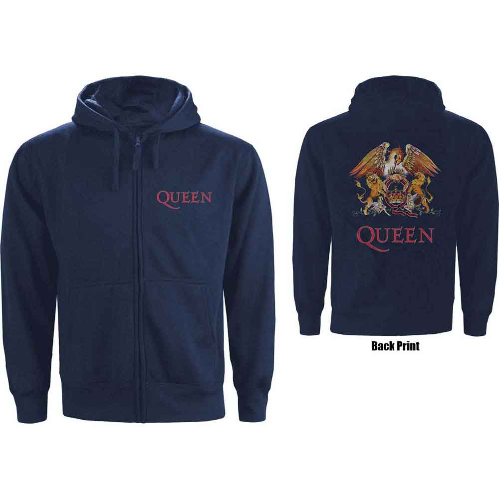 Queen - Classic Crest - Sweatshirt Blue