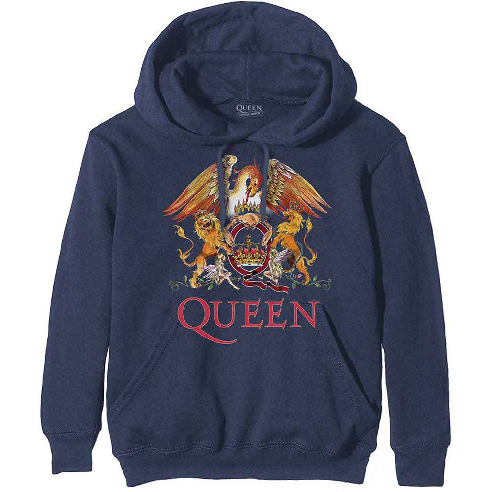 Queen - Classic Crest - Sweatshirt Blue