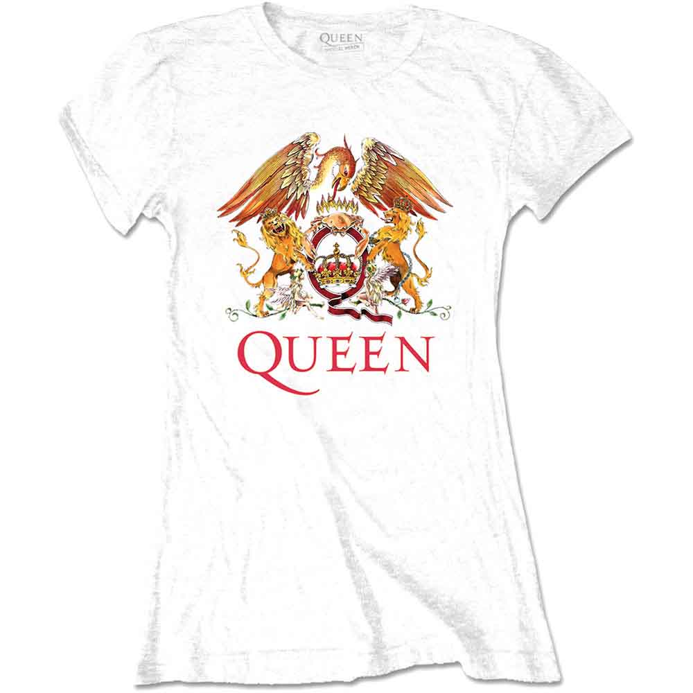 Queen - Classic Crest - T-Shirt White