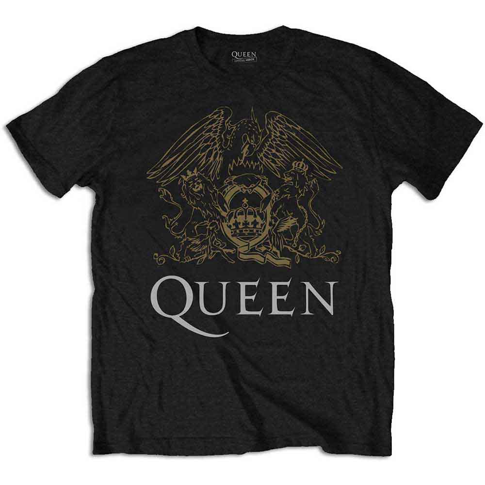 Queen - Crest - T-Shirt Black