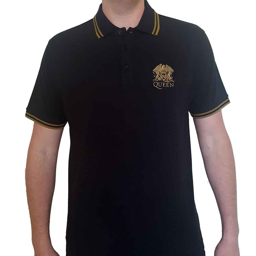 Queen - Crest Logo - T-Shirt Black