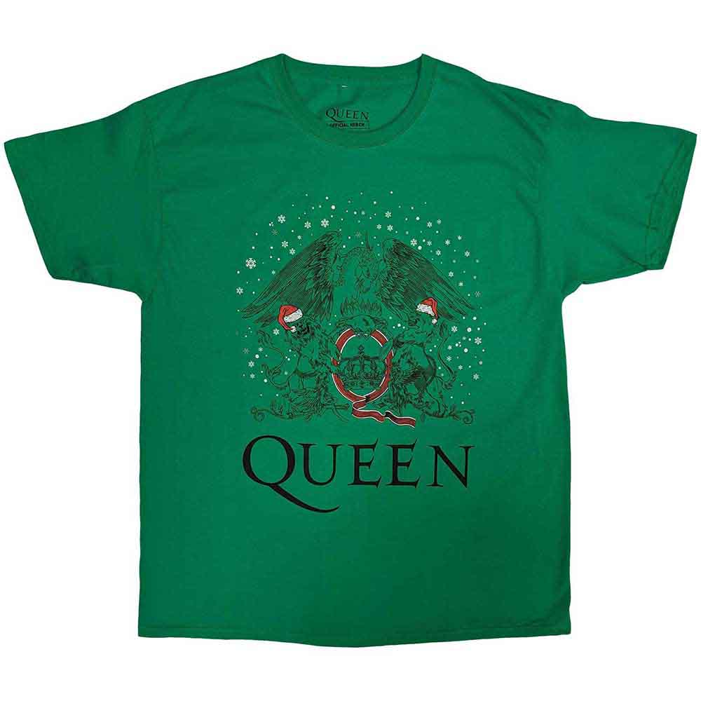 Queen - Holiday Crest - T-Shirt Green