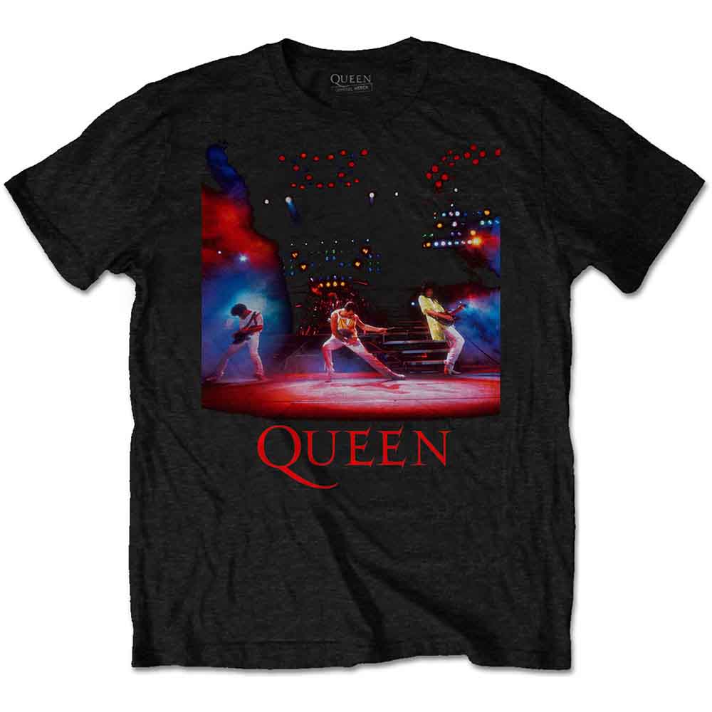 Queen - Live Shot Spotlight - T-Shirt Black