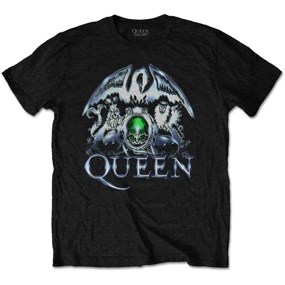 Queen - Metal Crest - T-Shirt Black