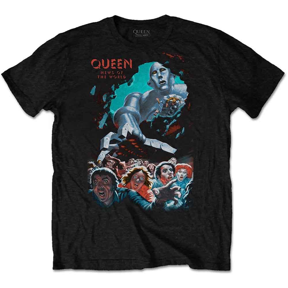 Queen - News Of The World Vintage - T-Shirt Black