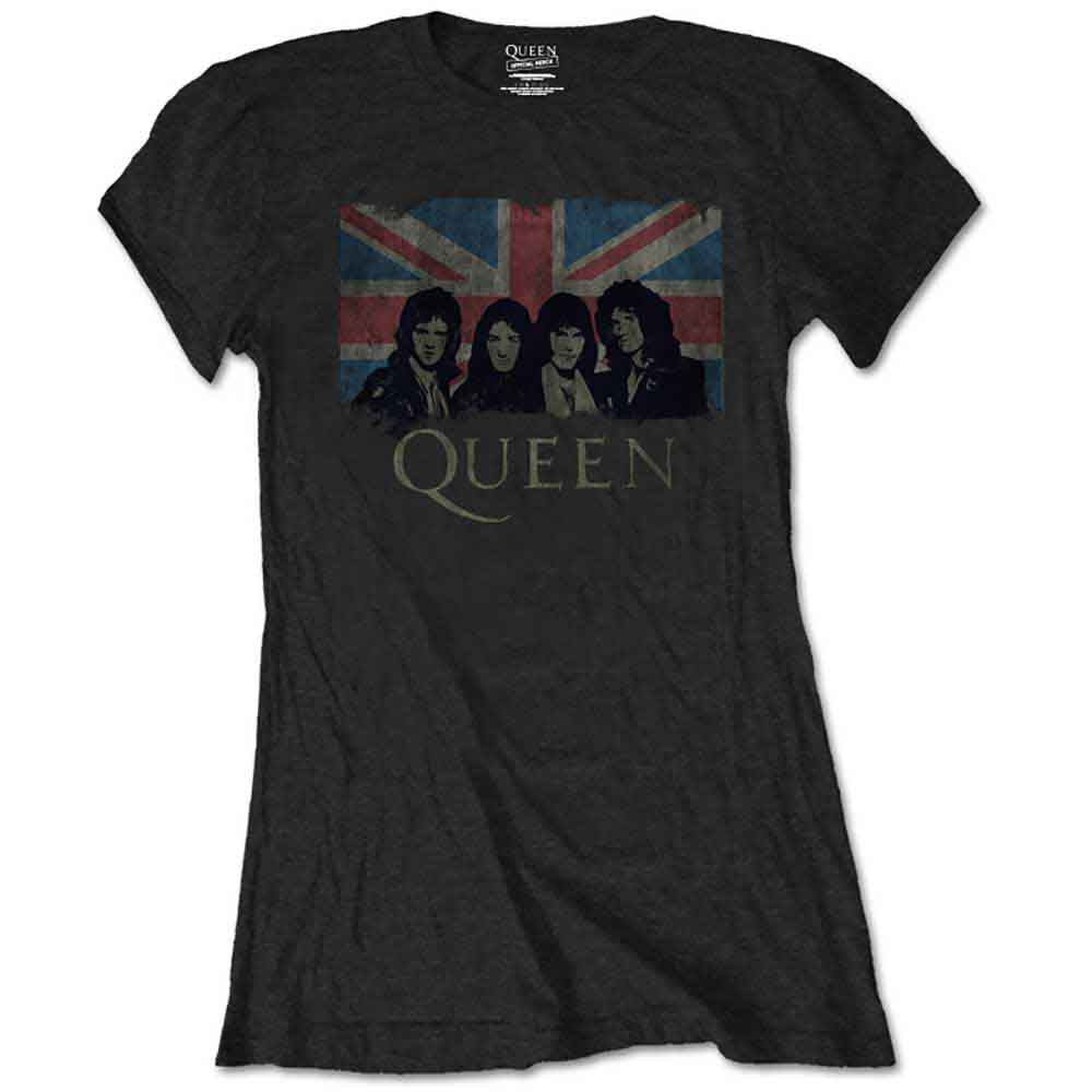 Queen - Union Jack - T-Shirt Black
