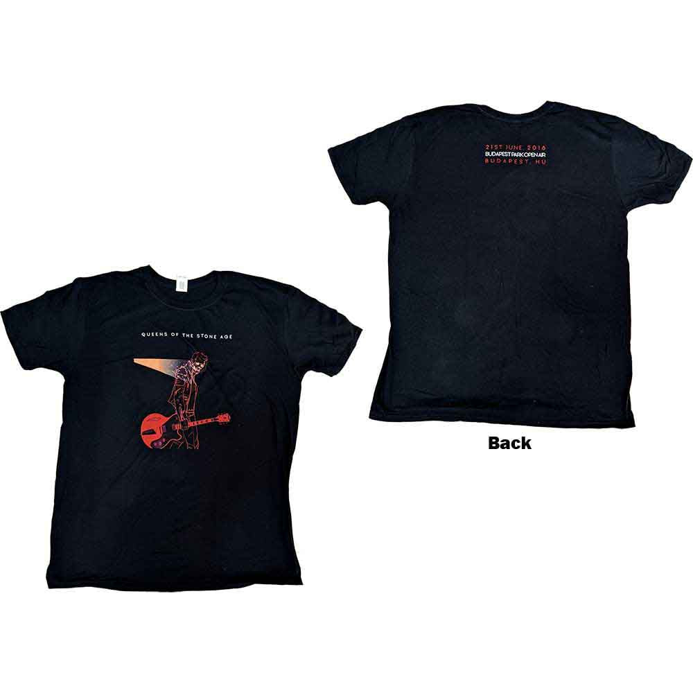 Queens Of The Stone Age - Budapest 2018 - T-Shirt Black