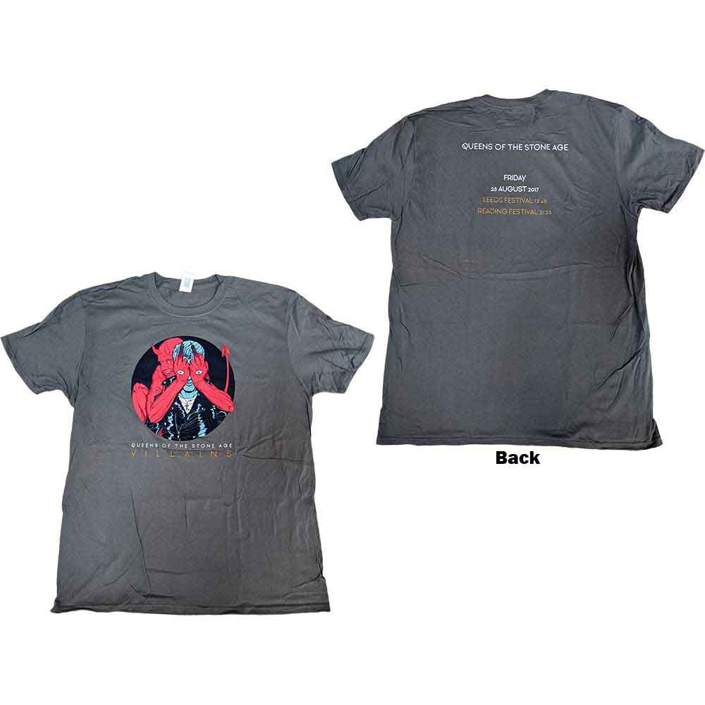 Queens Of The Stone Age - Villains R&L 2017 - T-Shirt Grey