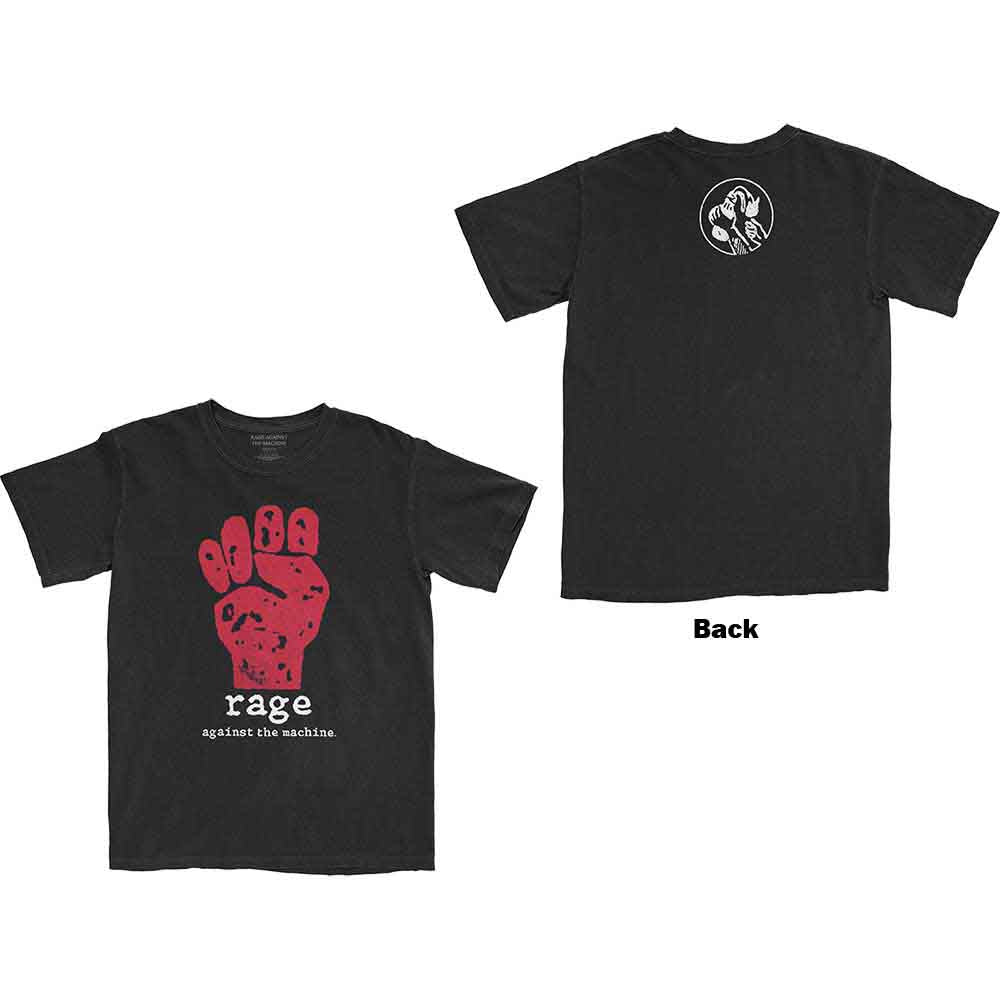 Rage Against The Machine - Red Fist - T-Shirt Black