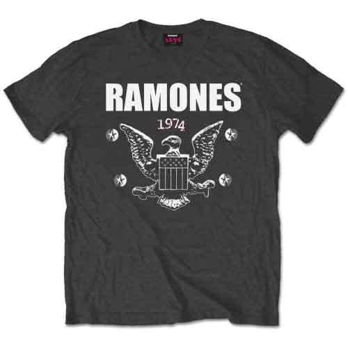 Ramones - 1974 Eagle - T-Shirt Grey