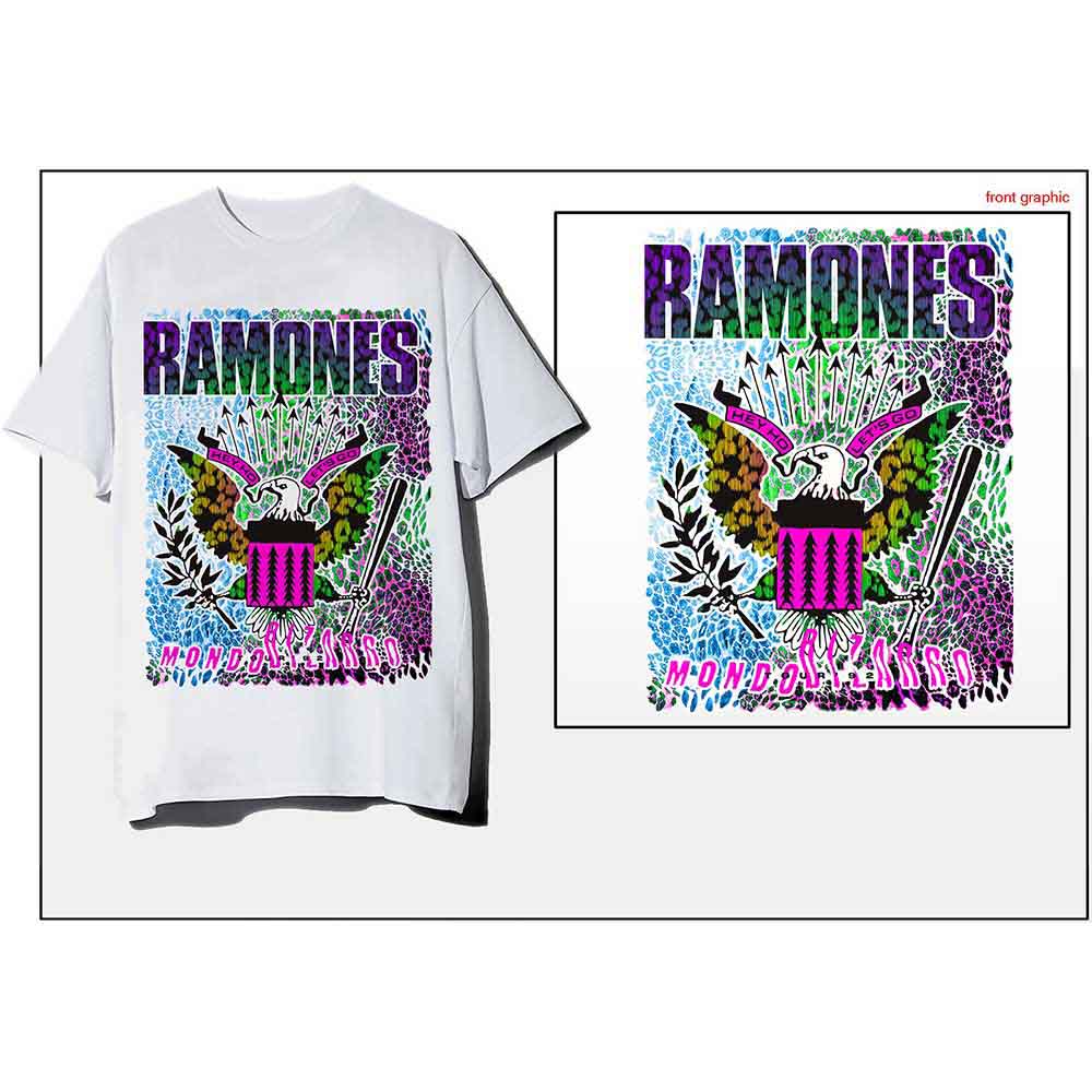 Ramones - Animal Skin - T-Shirt White