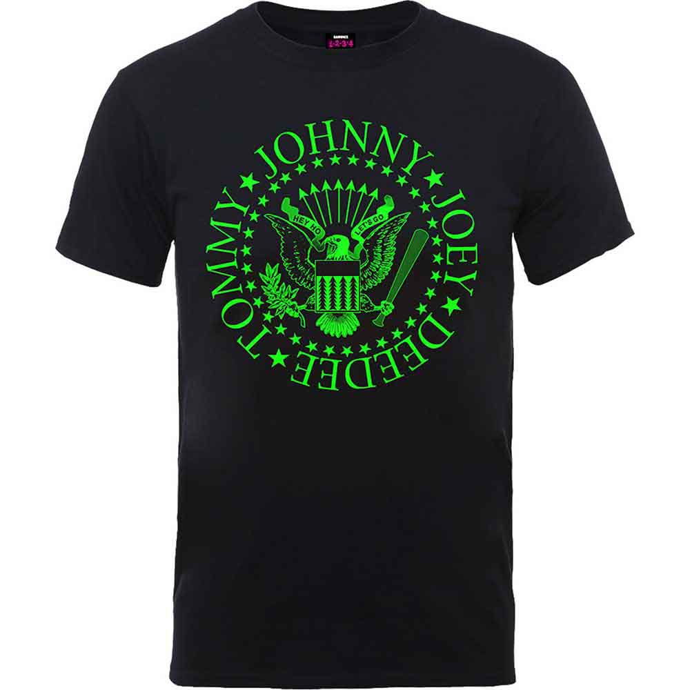 Ramones - Green Seal - T-Shirt Black
