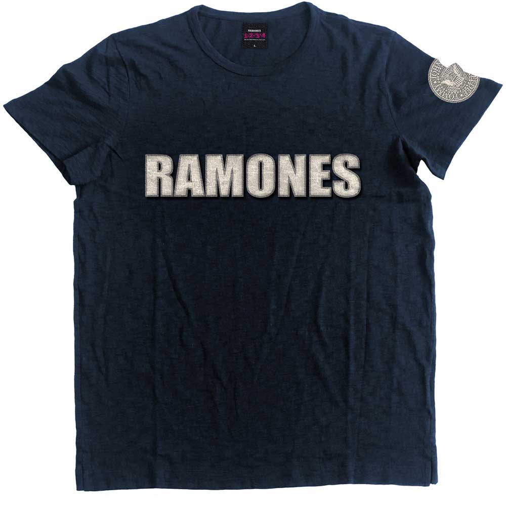 Ramones - Logo & Presidential Seal - T-Shirt Blue