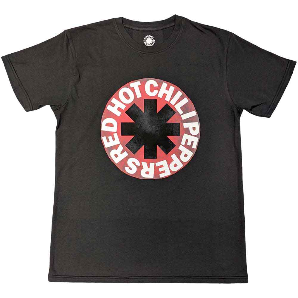 RED HOT CHILI PEPPERS - Red Circle Asterisk - T-Shirt Grey