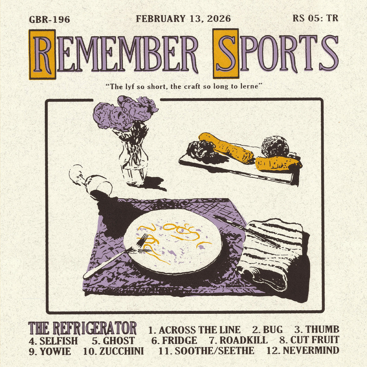Remember Sports - The Refrigerator (Indie Exclusive Bone Opaque Vinyl) - Vinyl