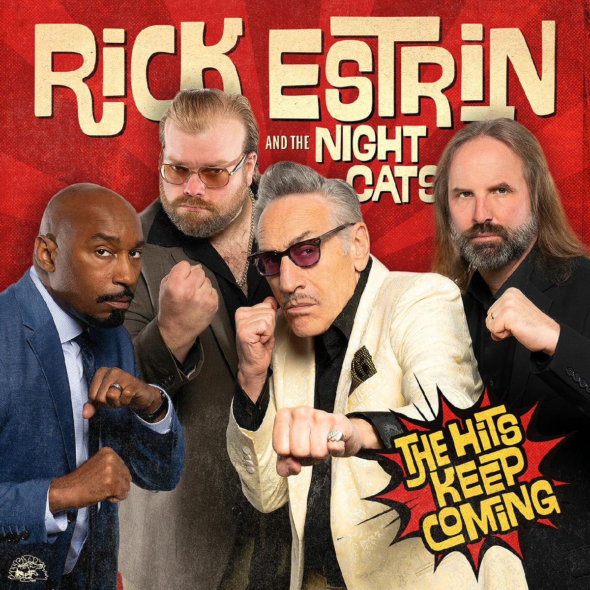Rick & The Nightcats Estrin - The Hits Keep Coming (TRANSLUCENT RED VINYL) - Vinyl