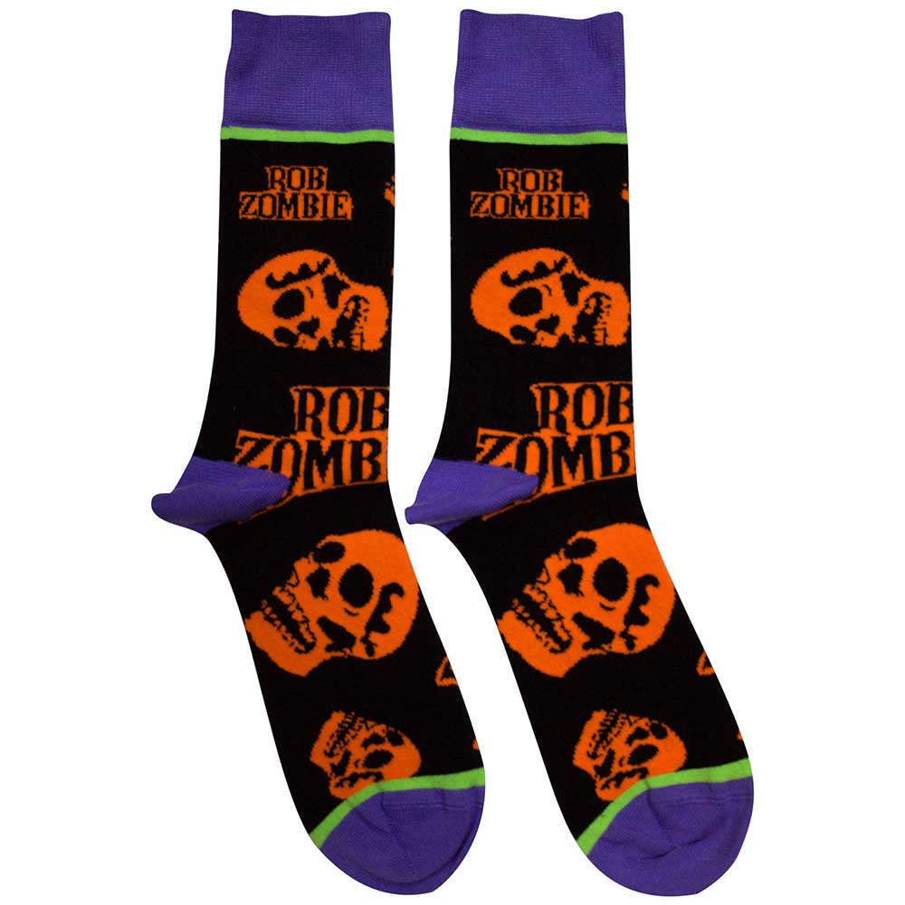 Rob Zombie - Orange Skulls - Black