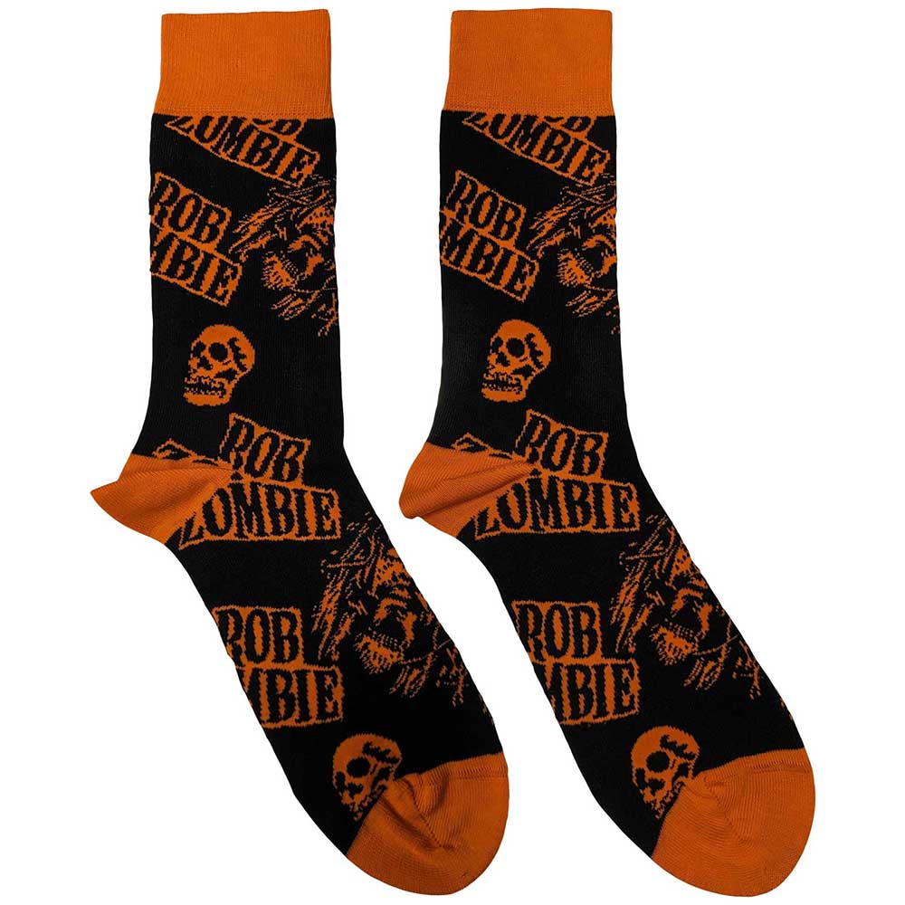 Rob Zombie - Skull Face Orange - Black