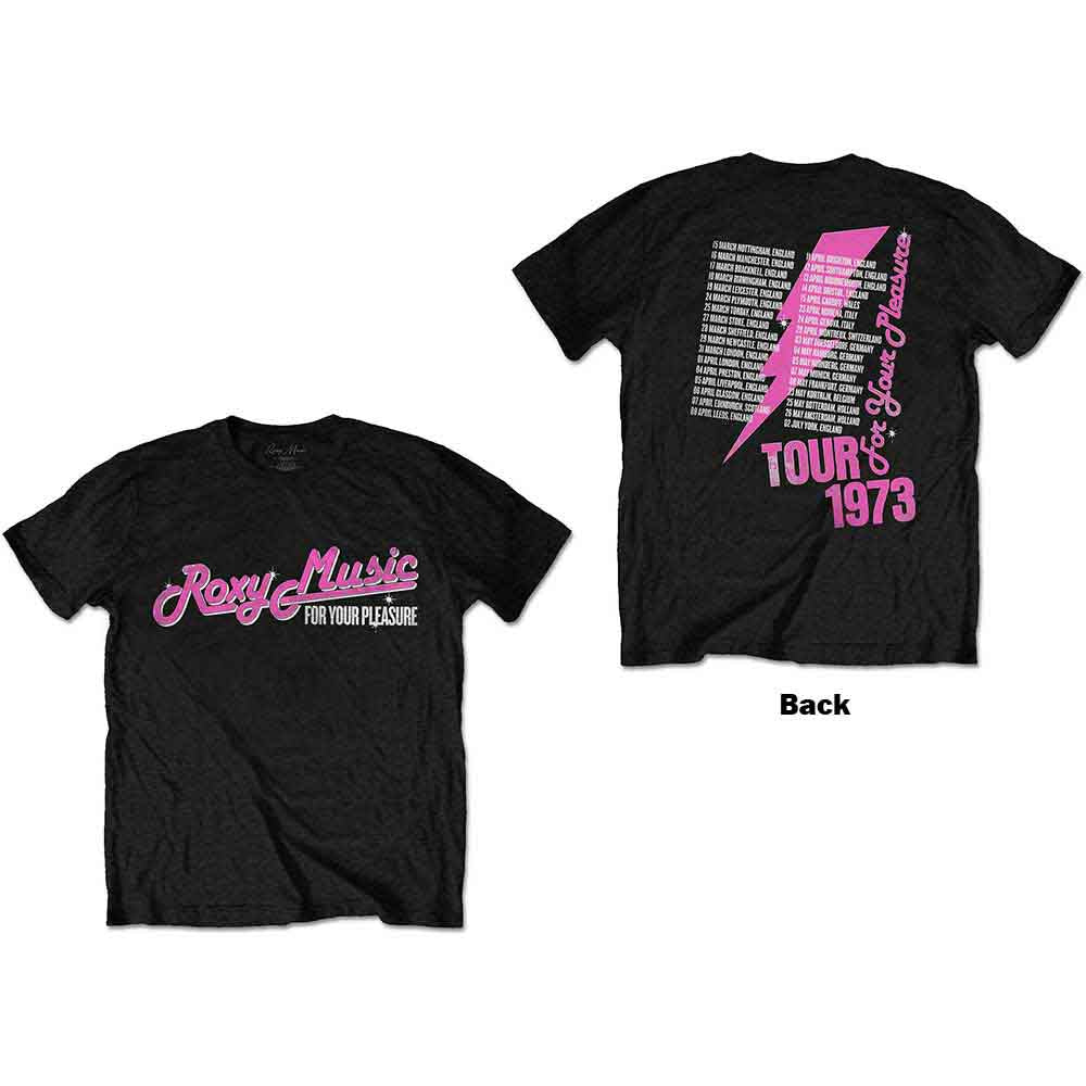 Roxy Music - For Your Pleasure Tour - T-Shirt Black
