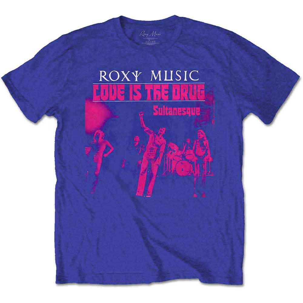 Roxy Music - Love Is The Drug - T-Shirt Blue