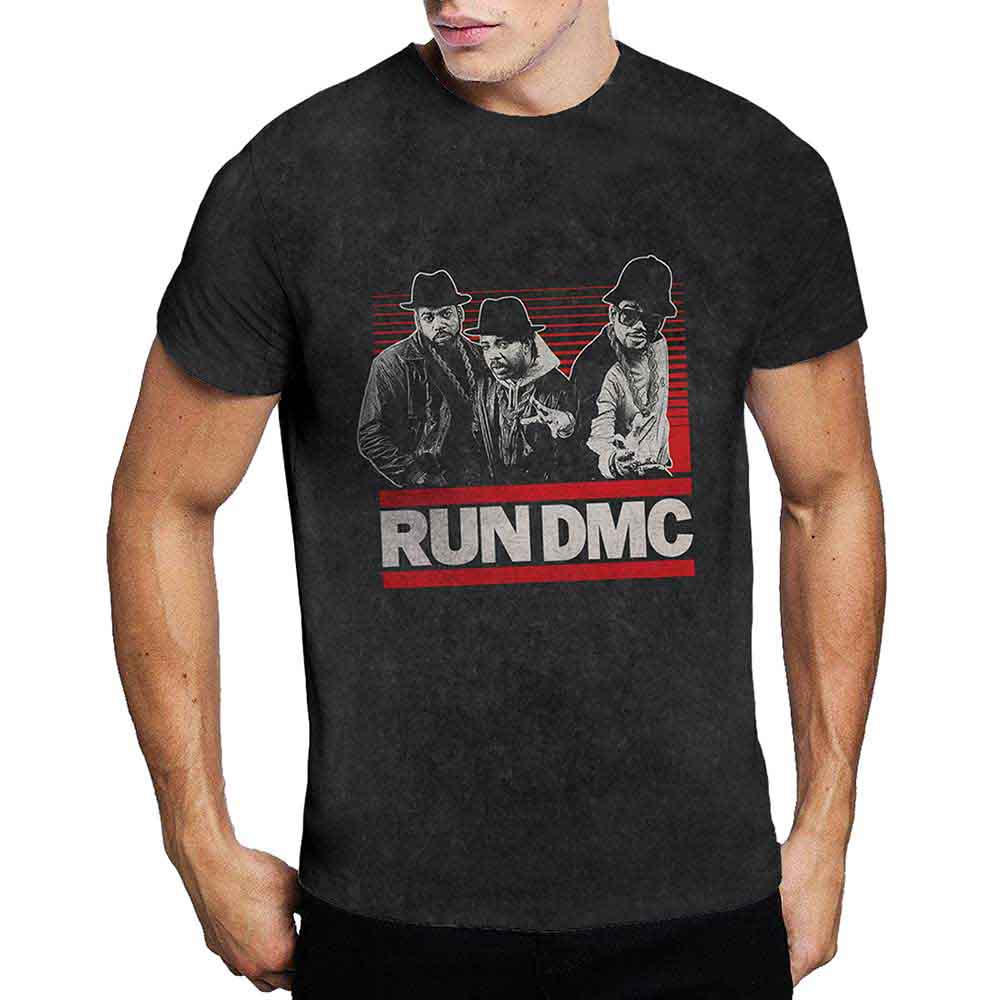 Run Dmc - Gradient Bars - T-Shirt Black
