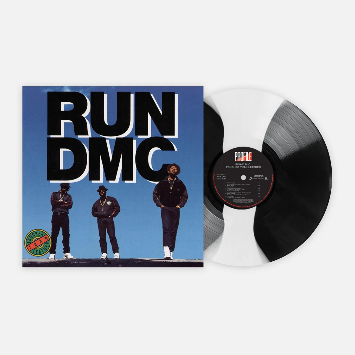 RUN-DMC - Tougher Than Leather (Limited Edition, Black & White Stripe Colored Vinyl) - Vinyl