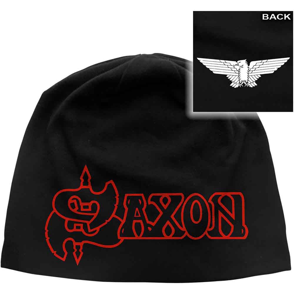 Saxon - Logo & Eagle - Hat Black
