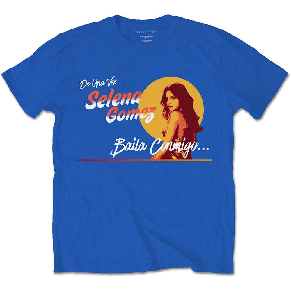 Selena Gomez - Mural - T-Shirt Blue