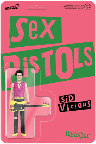 Sex Pistols - Super7 - Sex Pistols - ReAction Figures Wv 2 - Sid Vicious (Never Mind the Bollocks) (Collectible, Figure, Action Figure) - Action Figure