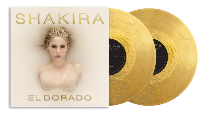 Shakira - El Dorado (Metallic Gold Colored Vinyl, Sticker, 45 RPM, Gatefold LP Jacket) (2 Lp's) - Vinyl