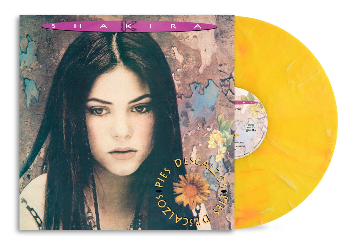 Shakira - Pies Descalzos (30Th Anniversary Vibrant Yellow W/Red Swirl Marble Colored Vinyl) - Vinyl