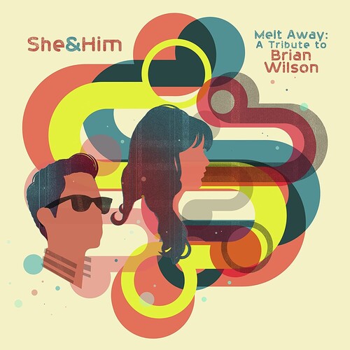 She & Him - Melt Away: A Tribute To Brian Wilson (Limited Edition, Orange Marble Colored Vinyl) - Vinyl