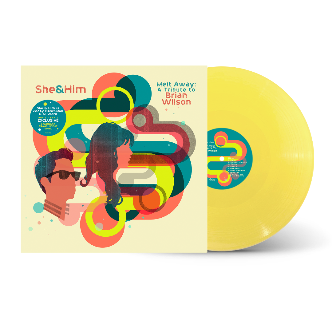 She & Him - Melt Away: A Tribute To Brian Wilson (Limited Edition, Translucent Lemonade Colored Vinyl, Indie Exclusive) - Vinyl