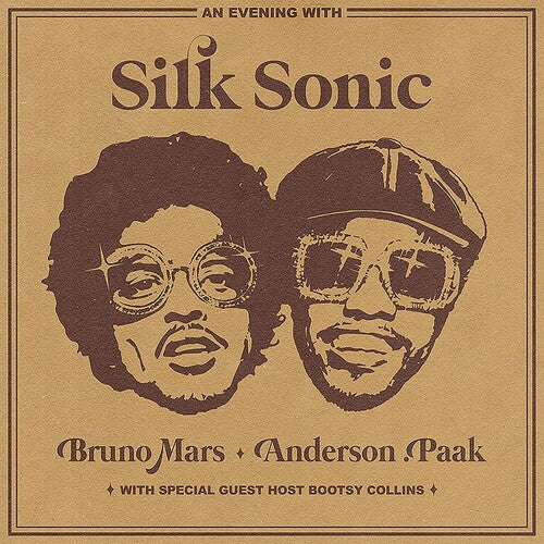 Silk Sonic (Bruno Mars + Anderson .Paak) - Evening With Silk Sonic (Limited Edition, Brown & White Splatter Colored Vinyl) [Import] - Vinyl