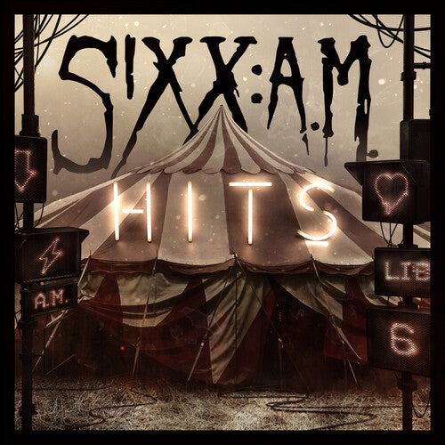 Sixx: A.M. - Hits (Translucent Red with Black Smoke Vinyl) (Colored Vinyl, Red, Black, 180 Gram Vinyl) (2 Lp's) - Vinyl