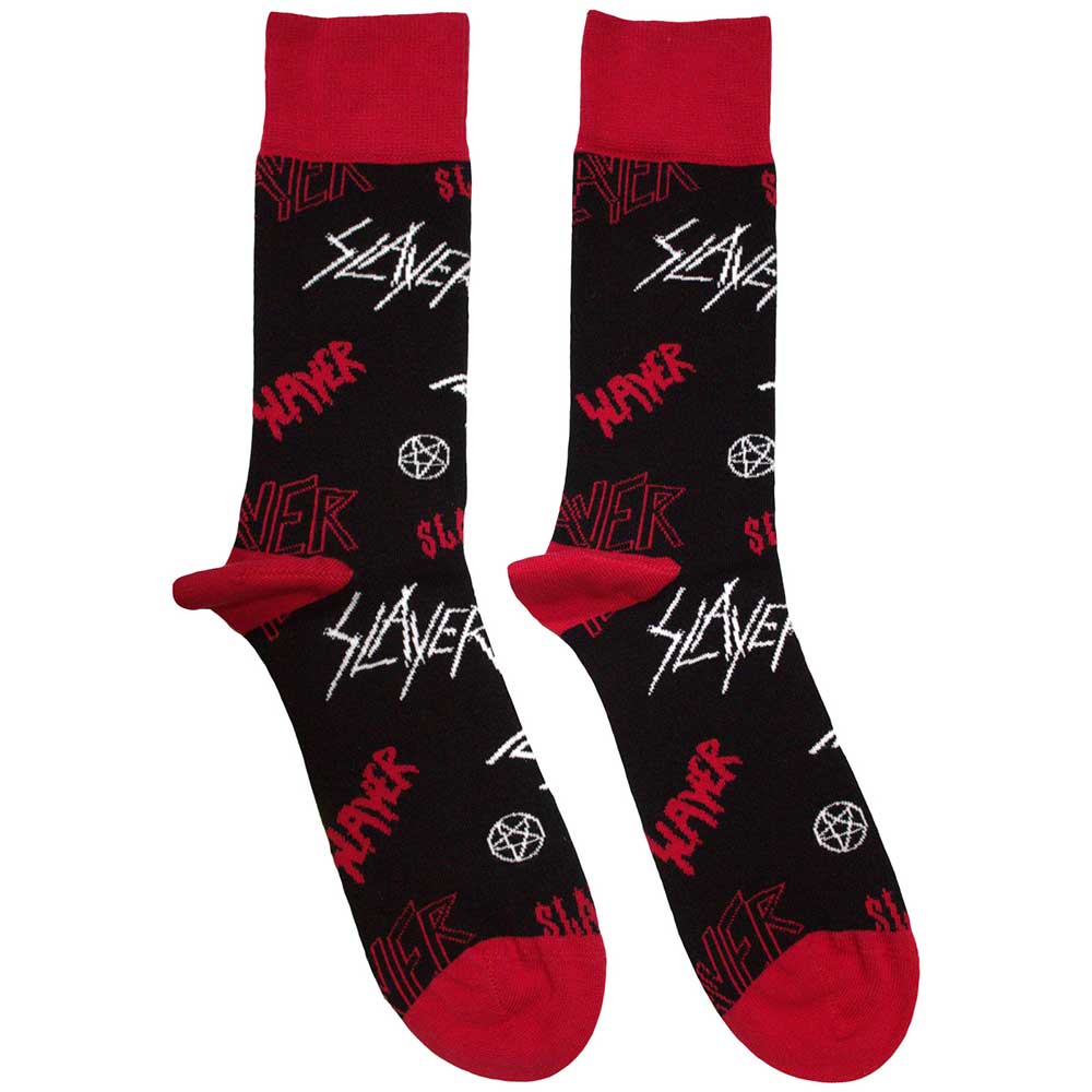 SLAYER - Logos Pattern - Black