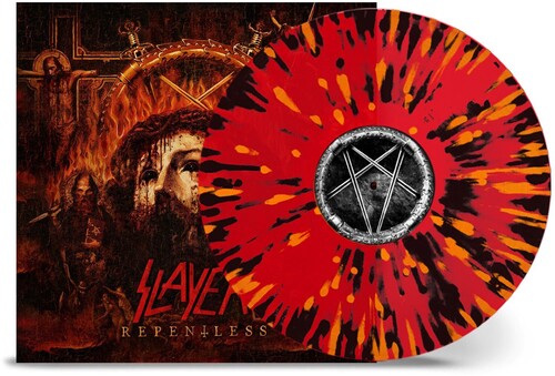 Slayer - Repentless - Transparent Red W/ Orange & Black Splatter - Vinyl