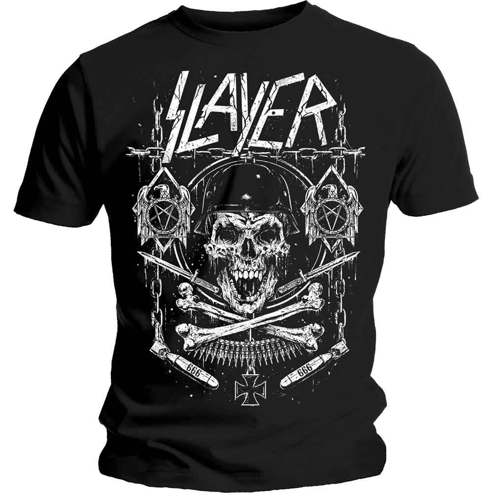 SLAYER - Skull & Bones Revised - T-Shirt Black