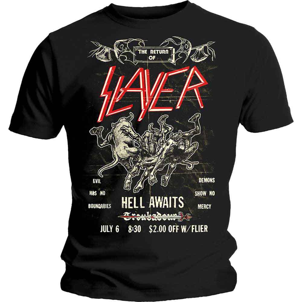 SLAYER - Vintage Flyer - T-Shirt Black