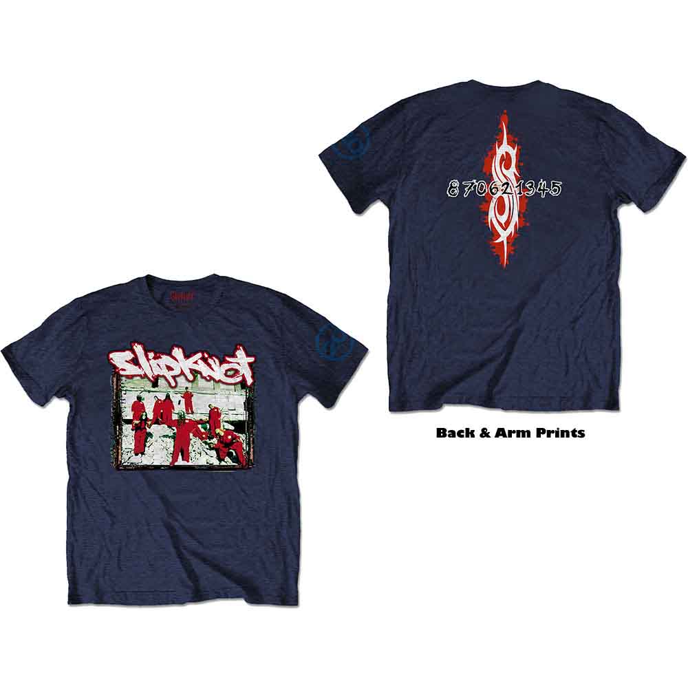 Slipknot - 20th Anniversary - Red Jump Suits - T-Shirt Blue