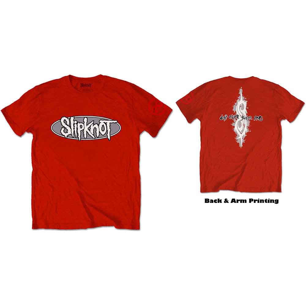 Slipknot - 21st Anniversary Don't Ever Judge Me - T-Shirt Red