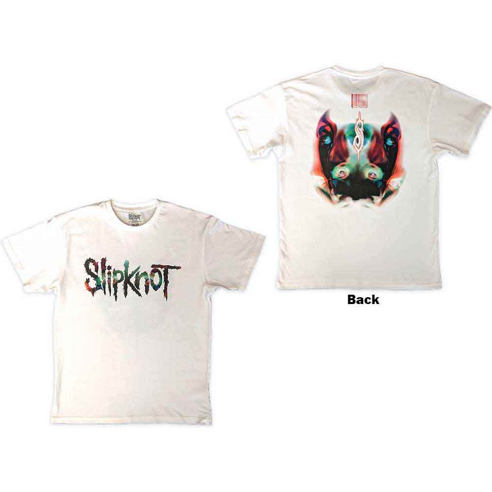 Slipknot - Adderall Faceback - T-Shirt White