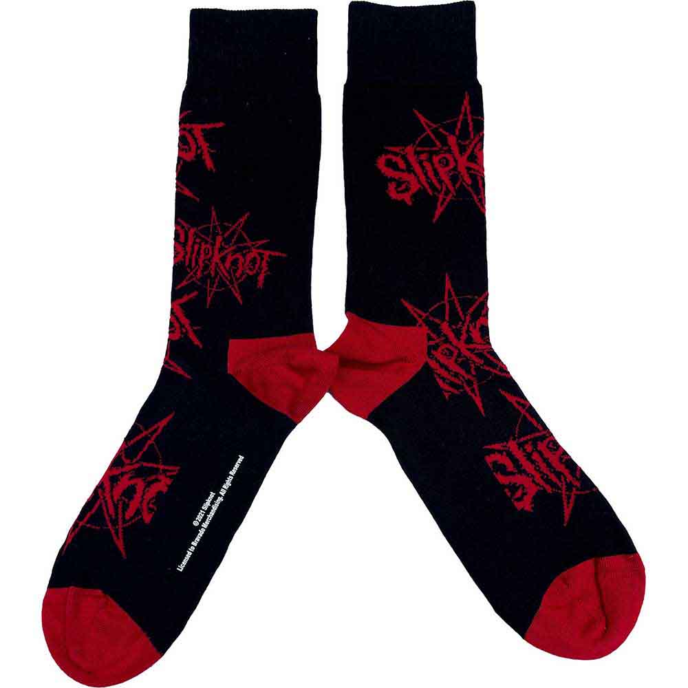 Slipknot - Logo & Nonagram - Socks Black