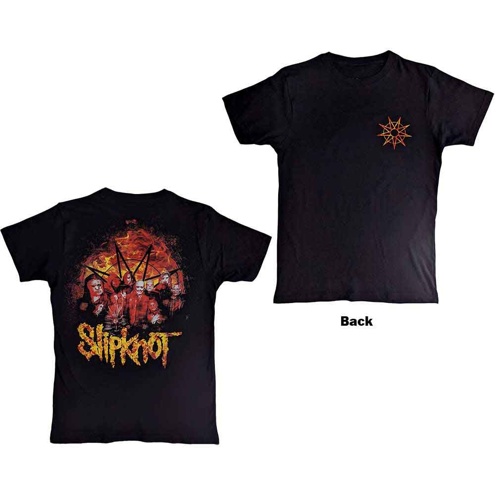 Slipknot - The End So Far Flame Logo - T-Shirt Black