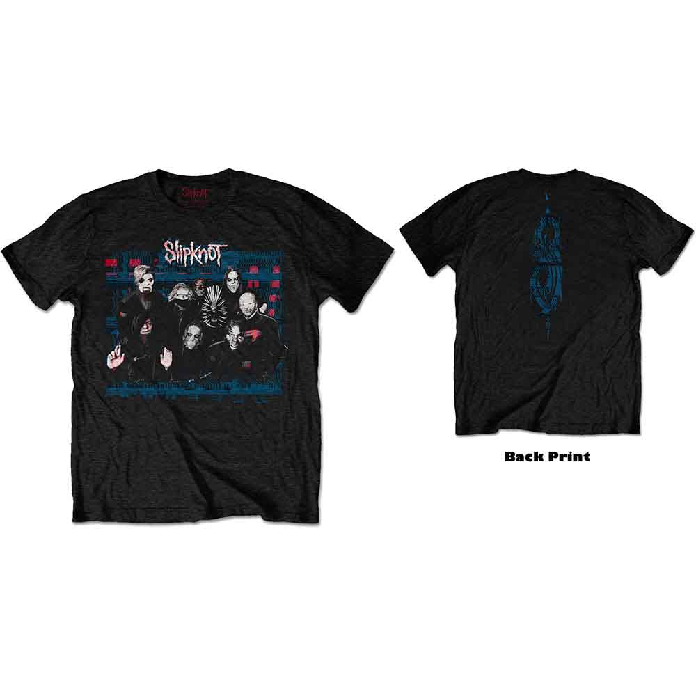 Slipknot - WANYK Glitch Group - T-Shirt Black