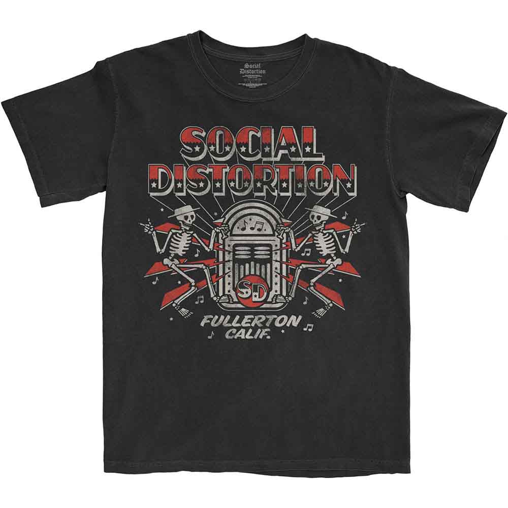 Social Distortion - Jukebox Skelly - T-Shirt Black