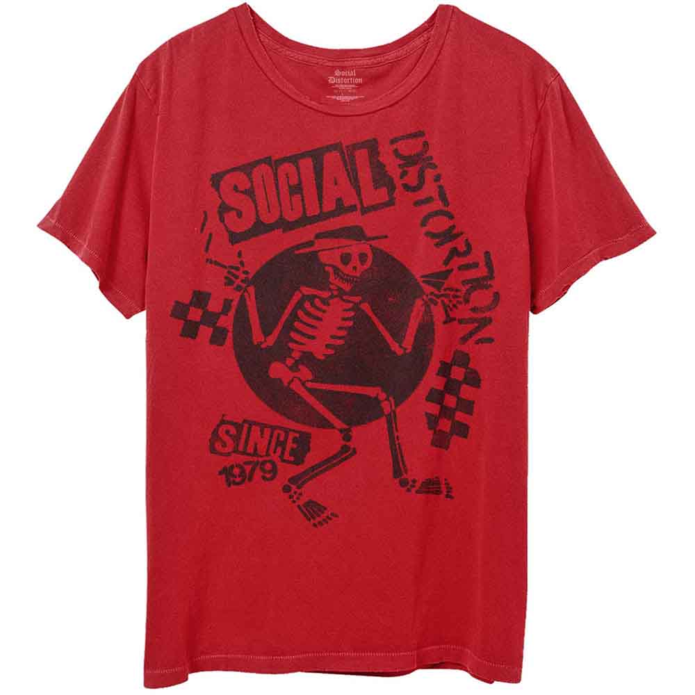 Social Distortion - Speakeasy Checkerboard - T-Shirt Red