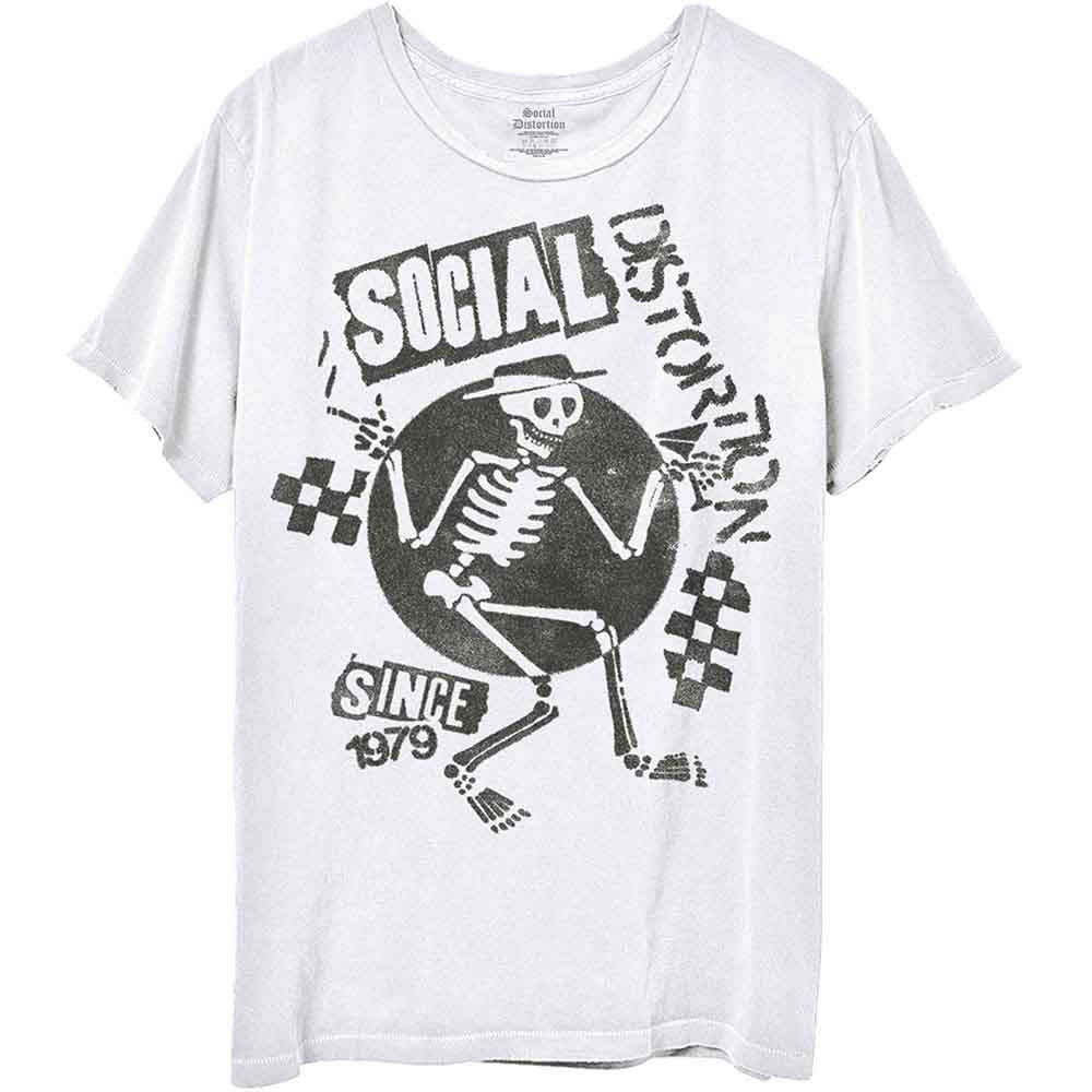 Social Distortion - Speakeasy Checkerboard - T-Shirt White