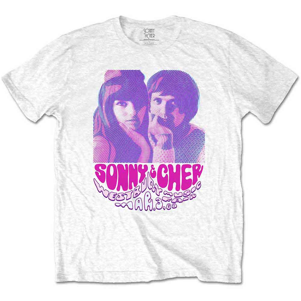 Sonny & Cher - Westbury Music Fair - T-Shirt White