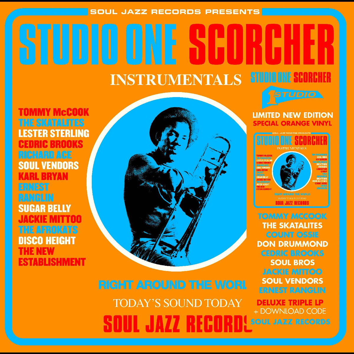 Soul Jazz Records Presents - STUDIO ONE SCORCHER (TRANSPARENT ORANGE VINYL) - Vinyl